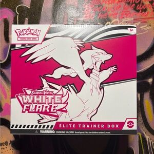 Pokemon White Flare Elite Trainer Box in Pink and White